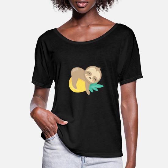 Cute Sloth Pineapple' Women's Flowy T 